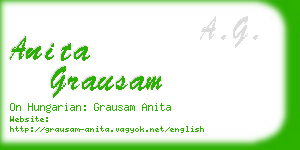 anita grausam business card
